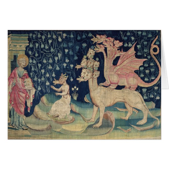 Drakarna som spyr grodor hälsningskort (Framsidan Horizontal)