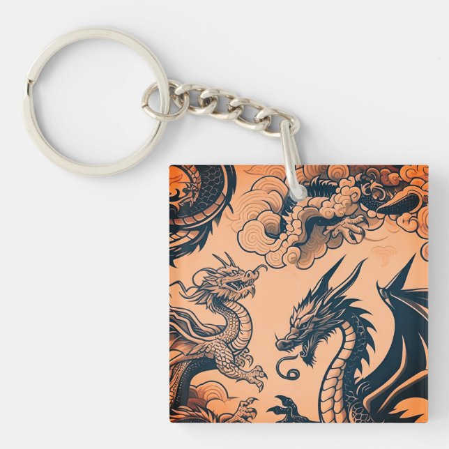 Drakarnas Krig Orangea Himlar (Framsidan)
