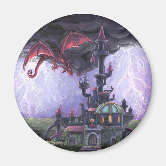 Drakarnas Slott Magnet (Framsidan)