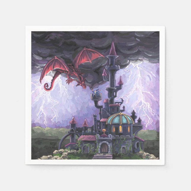 Drakarnas Slott Pappersservett (Framsidan)