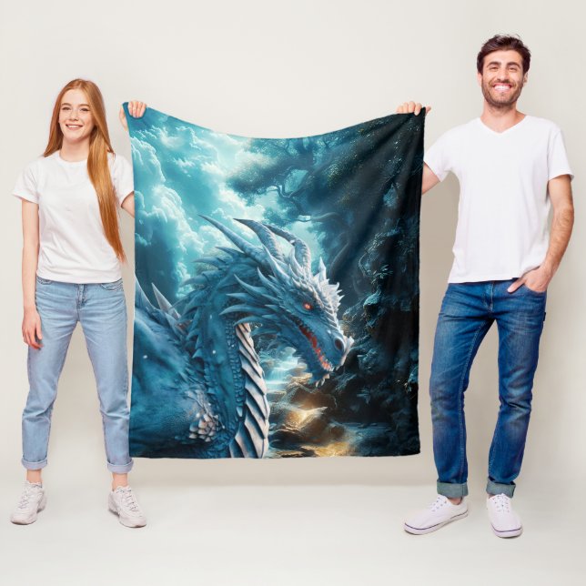 Drakarnas värld fleecefilt (På plats)