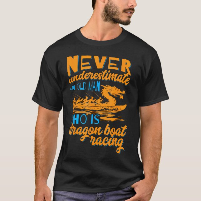 Drakbåt Paddlare Roddtävling Drakbåt T Shirt (Framsida)