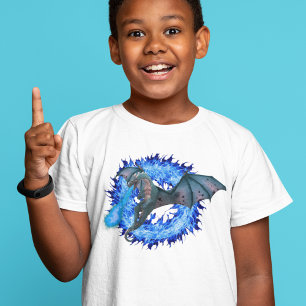 Drakblå Eldandande Personlig T Shirt