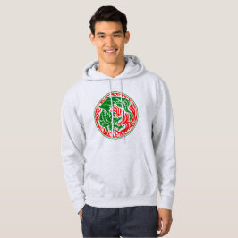 Drakcirkel - Grön med röd eld Hoodie
