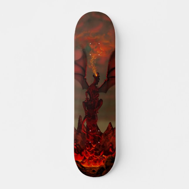 Drakdömd Skateboard Bräda 21,5 Cm (Framsida)