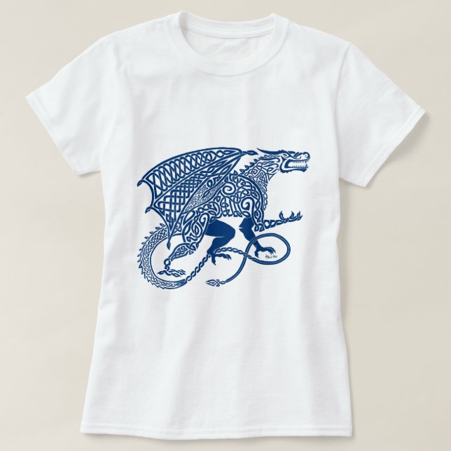 Drake 1 Knotwork Blue.jpg Tröja (Design framsida)