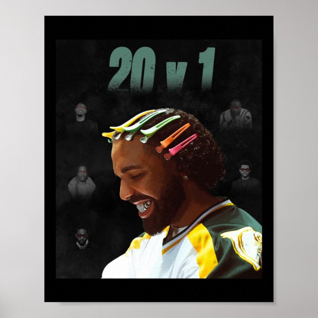 Drake 20 V 1-streck Poster (Framsidan)