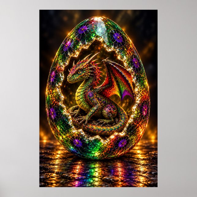 Drake Ägg med Juveler Poster (Framsidan)