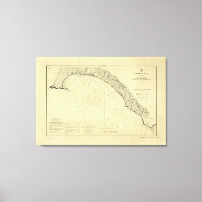 Drake Bay, Kalifornien Canvastryck (Framsida)