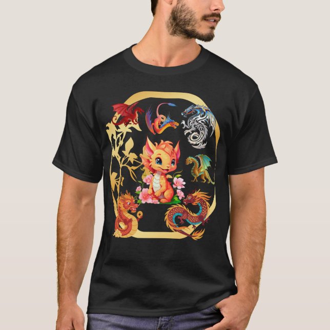 Drake besatt - Rollig drakälskare design T Shirt (Framsida)