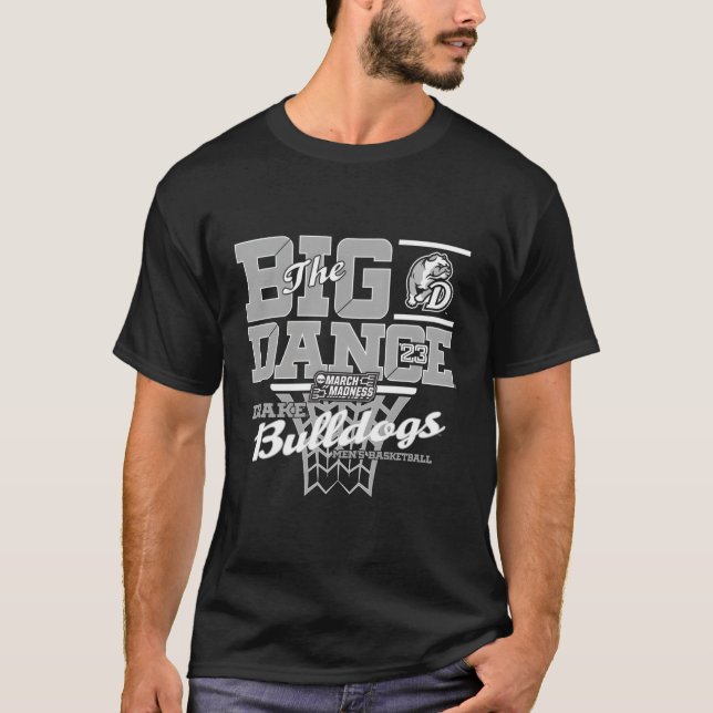 Drake Bulldog Mars Galenhet 2023 Basketball Big D T Shirt (Framsida)