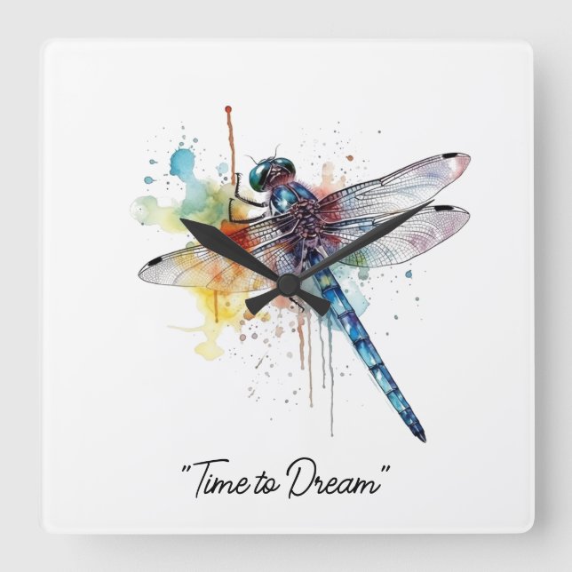 Drake Dreamscape, anpassad Fyrkantig Klocka (Framsida)
