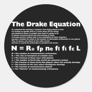 Drake_Ekvation Runt Klistermärke