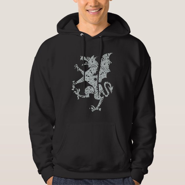 Drake Fantasy Mandala Sago Vingar Hoodie (Framsida)