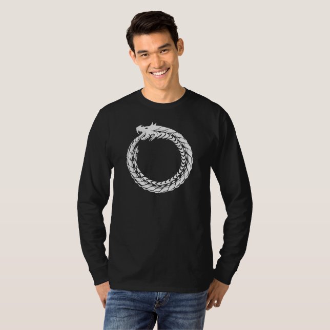 Drake för Ouroboros skjortavit som äter Tröja (Hel framsida)