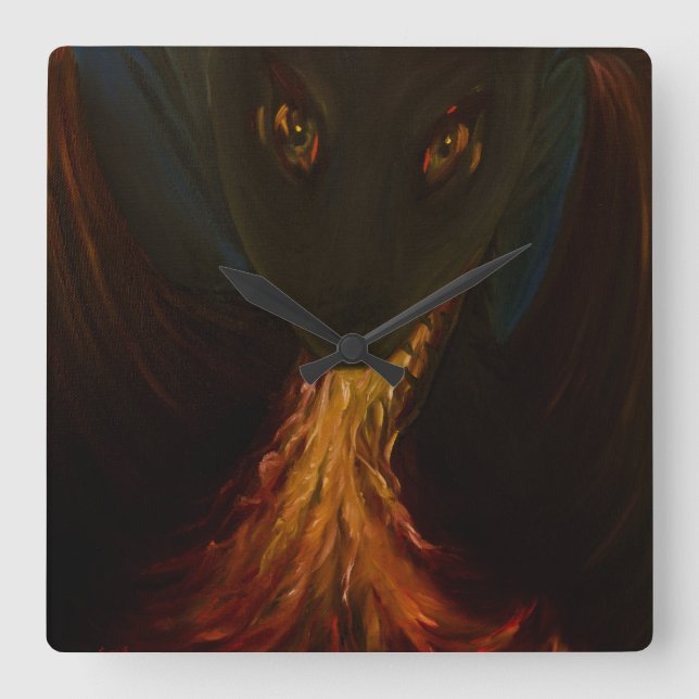 Drake Fyrkantig Klocka (Framsida)