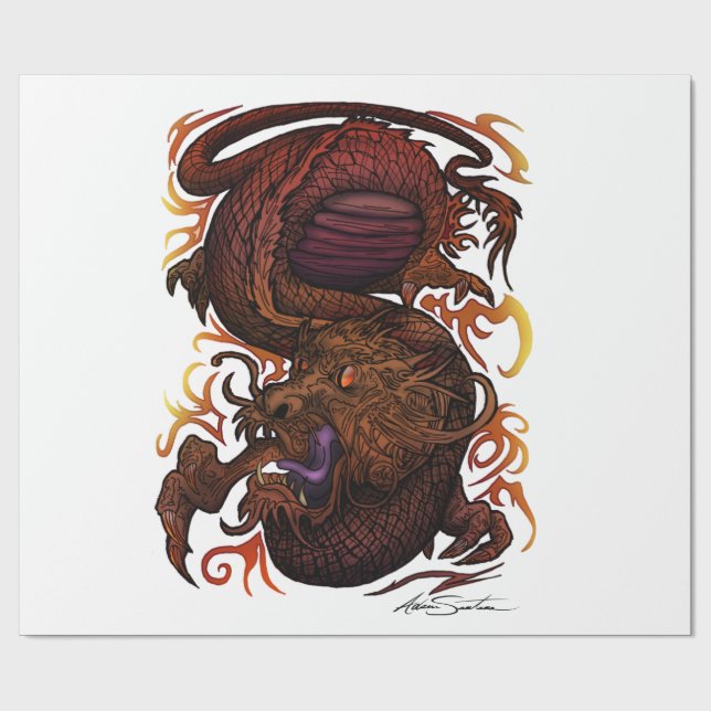 Drake (häftedesign) presentpapper (Platt)