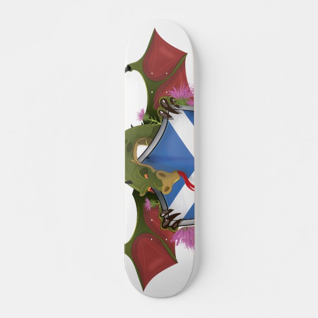 Drake insvept skotsk sköld skateboard bräda 19,5 cm (Framsida)