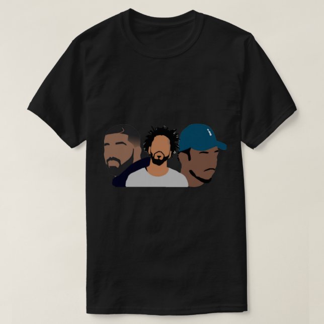 Drake, J Cole, Kendrick Lamar Shirt Classic T-Shi T (Design framsida)