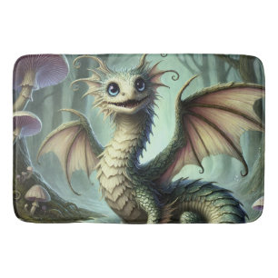 Drake Jabberwocky Söt Fantasy Varelse Konst Badrumsmatta