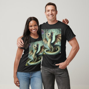 Drake Jabberwocky Söt Fantasy Varelse Konst T Shirt