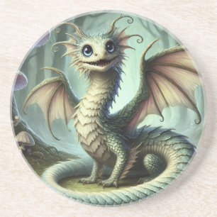 Drake Jabberwocky Söt Fantasy Varelse Konst Underlägg