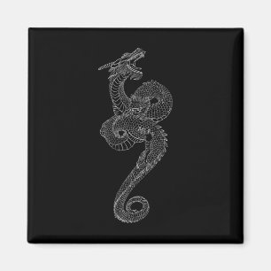 Drake Konst Tatuering Japan Traditionell Japansk G Magnet