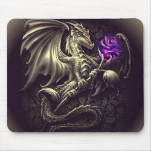 Drake med lilaron Mousepad Musmatta