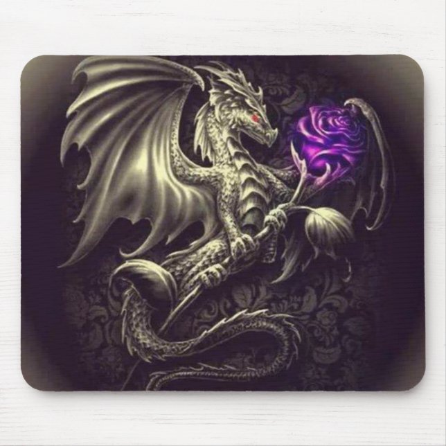 Drake med lilaron Mousepad Musmatta (Framsidan)