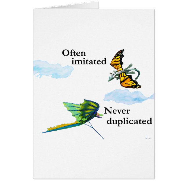 drake och drake hälsningskort (Framsidan)