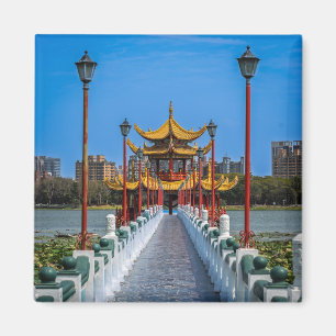 Drake och Tiger Pagodernas bro – Kaohsiung Taiwan Magnet