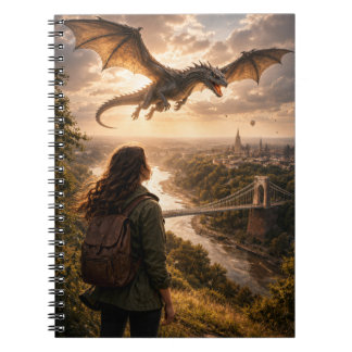Drake över Clifton Suspension Bridge Anteckningsbok