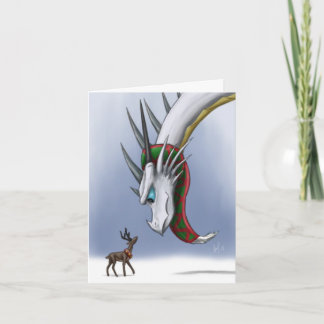 Drake & ren Notecard Helgkort
