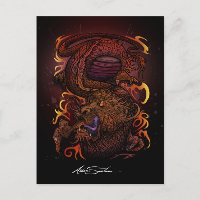 Drake (Signaturdesign) Vykort (Framsida)
