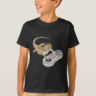Drake som spelar videospel Reptiler Pagona Spelare T Shirt