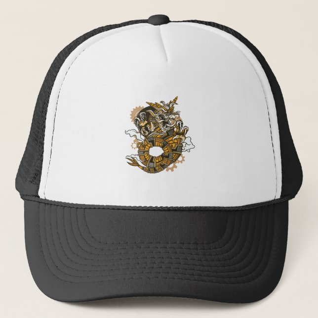 Drake Steampunk-konst Keps (Framsida)