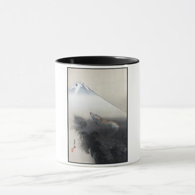 Drake stiger upp på Mt. Fuji: Ryu Japansk kultur Mugg (Center)