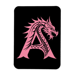 Drake Stilad Bokstav A, Drakalfabetet, Monogram Magnet