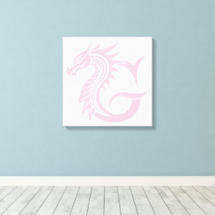 Drake Stilad Bokstav G, Drake Alfabet, Monogram Canvastryck