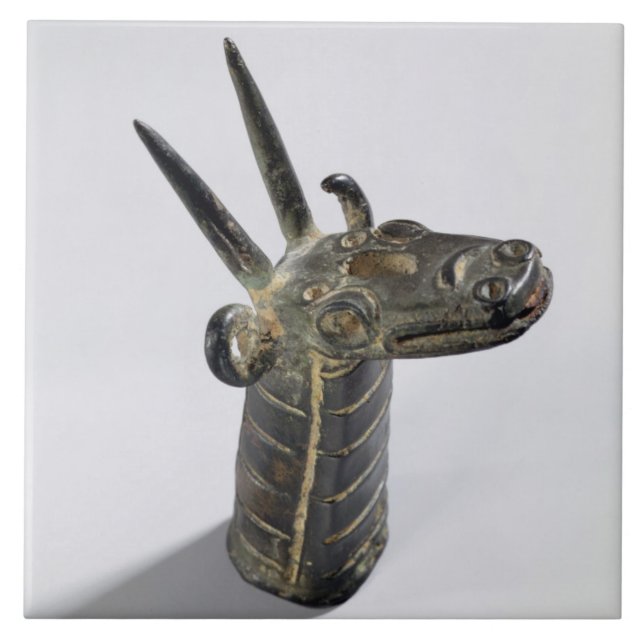 Drake symbol av guden Marduk, sen assyrisk Pe Kakelplatta (Framsidan)