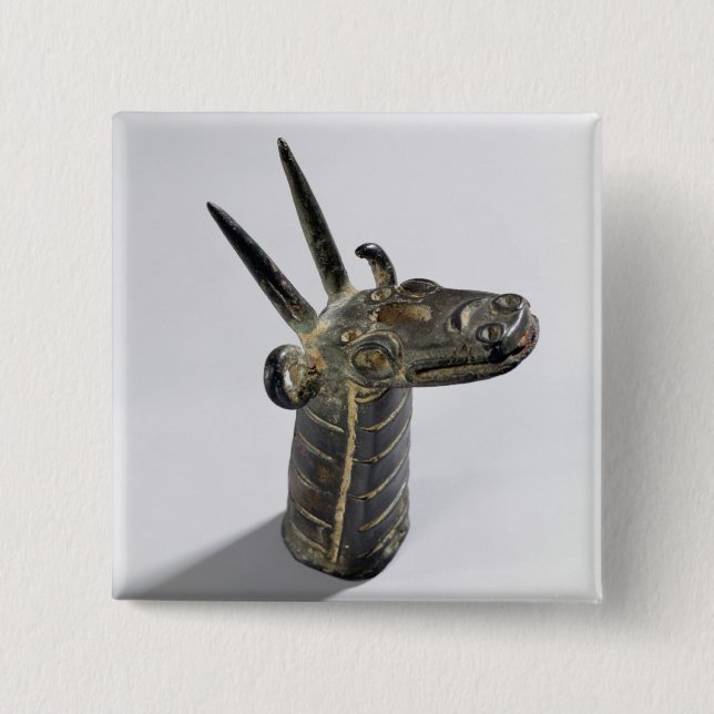Drake symbol av guden Marduk, sen assyrisk Pe Knapp (Framsida)