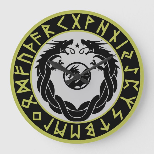 Drake Viking Runskydd Stor Klocka (Framsida)