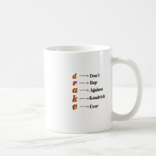Drake Vs Kendrick Sticker Kaffemugg