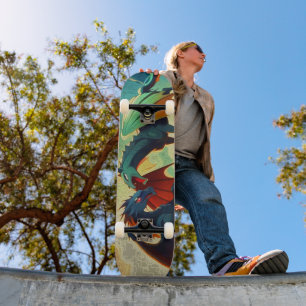 Drake vs Pegasus Mini Skateboard Bräda 18,5 Cm