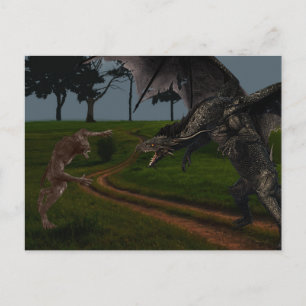 Drake Vs Varulvsfantasi Vykort