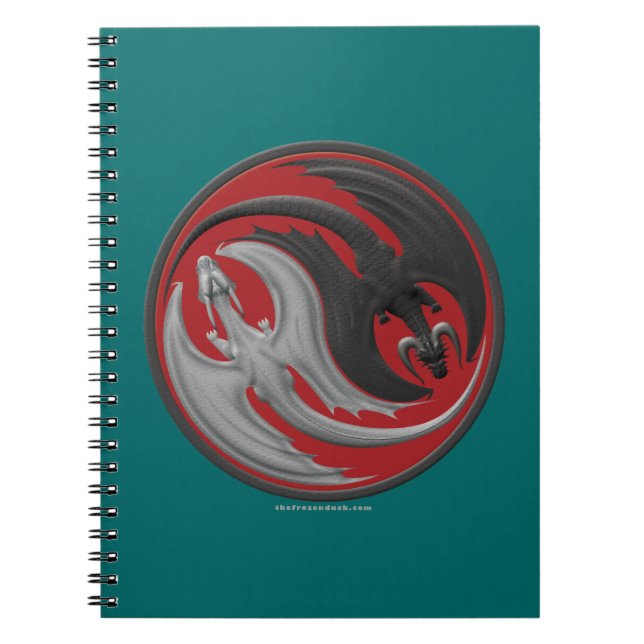 Drake Yin-Yang Anteckningsbok Med Spiral (Framsidan)