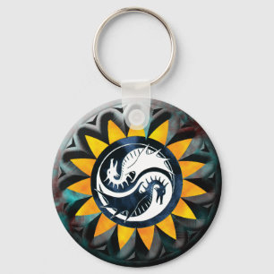 Drake Yin Yang Nyckelring