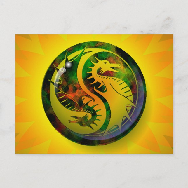 Drake Yin Yang Vykort (Framsida)