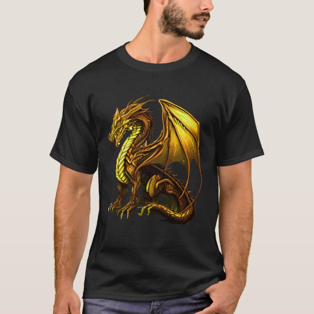 Drakedesign Myttisk varelse T Shirt (Framsida)
