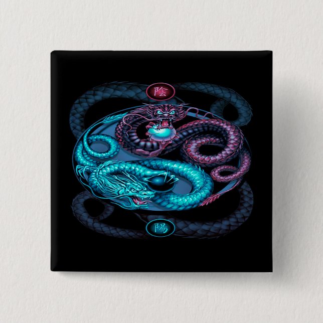 drakedesignpinback knäppas knapp (Framsida)